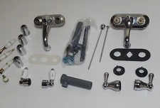 Delta Plumbing Lot Of plumbing parts Delta Bathroom Faucets + Various Other Piec