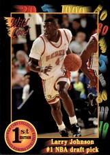 1991 Wild Card #1 Larry Johnson   Rookie UNLV Runnin' Rebels