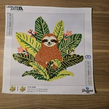 Completed Sloth Diamond Dotz art 12" x 12" FUN!