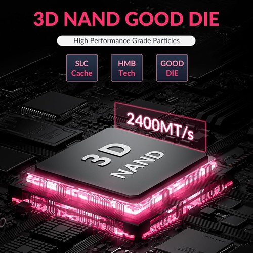 G7400 1/2/4TB M.2 PCIe Gen 4.0x4 NVMe SSD Max 7400MB/s Read 6600MB/s for Gamer - Picture 4 of 21