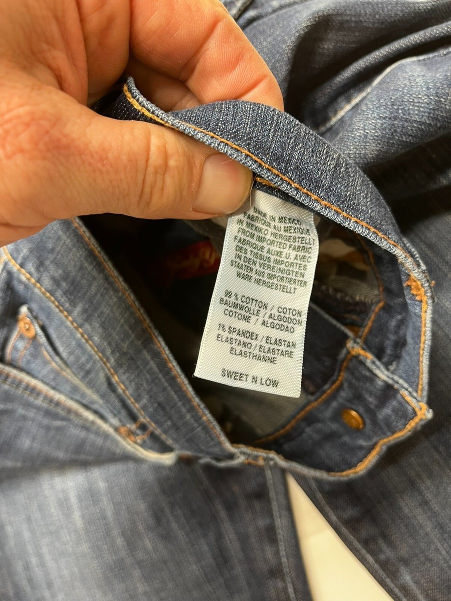 Jean Femme Lucky Brand Sweet N' - Coupe Basse (Low Rise), Bootcut, Taille 8 - Bleu Dark Wash - Occasion Très Bon État