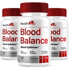 (3 Pack) Health Flux Blood Support Supplement, HealthFlux Pills (180 Capsules)