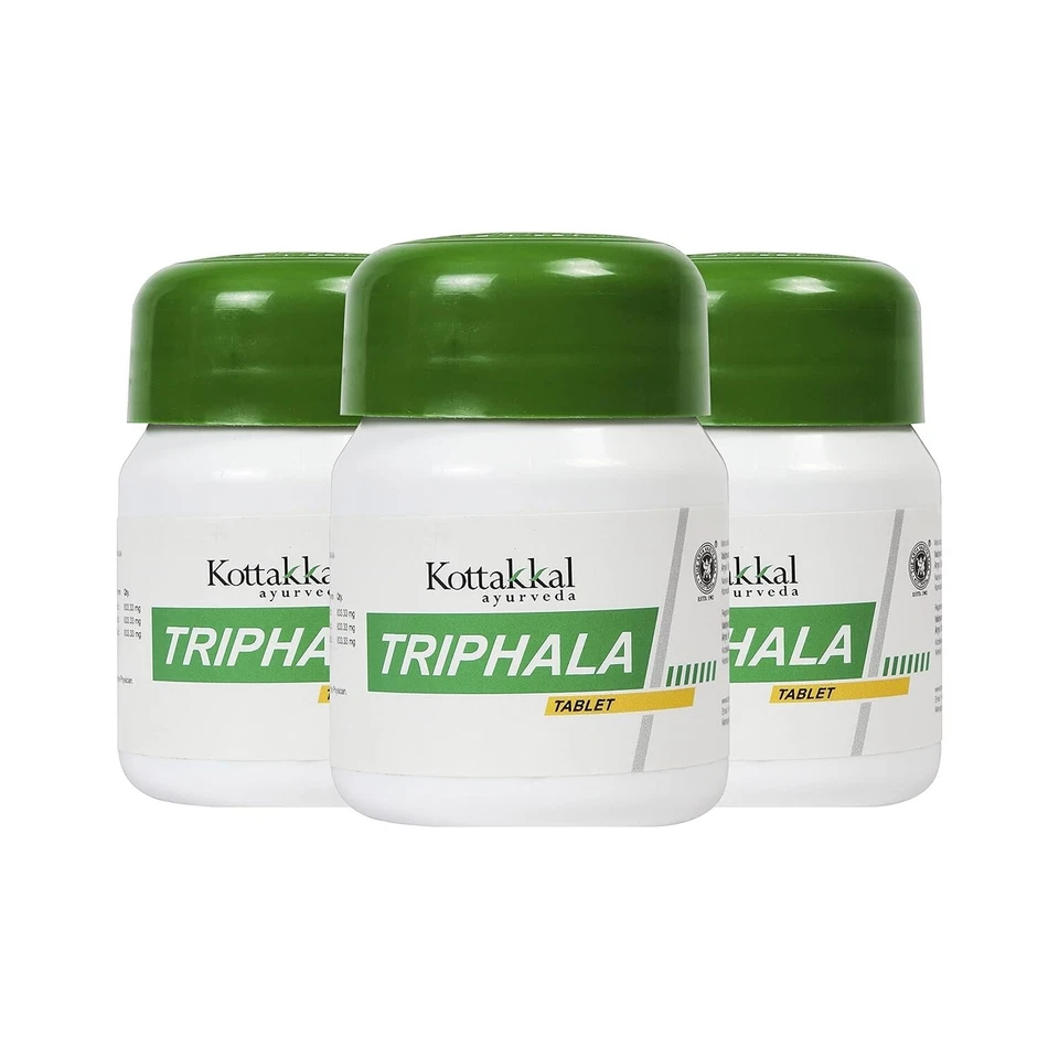 3 x Kottakkal Triphala Tablets (60tab) Herbal Ayurveda Triphla, Arya Vaidya Sala