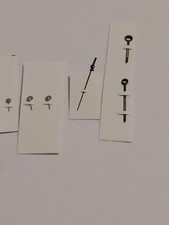 EBEL- CHRONO 1911/MODULOR -CAL 134. JEU D'AIGUILLES COMPLET (X6) - RHODIÉES- NOS