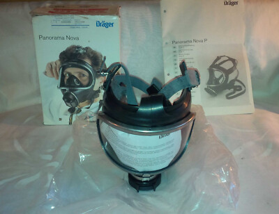 DRAGER DRAEGER PANORAMA NOVA SCBA GAS AIR FULL FACE MASK RESPIRATOR 4052955 MED