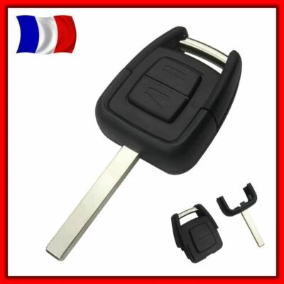 Coque Clé Plip 2 Boutons OPEL Astra Corsa Zafira Omega Vectra Signum +Lame