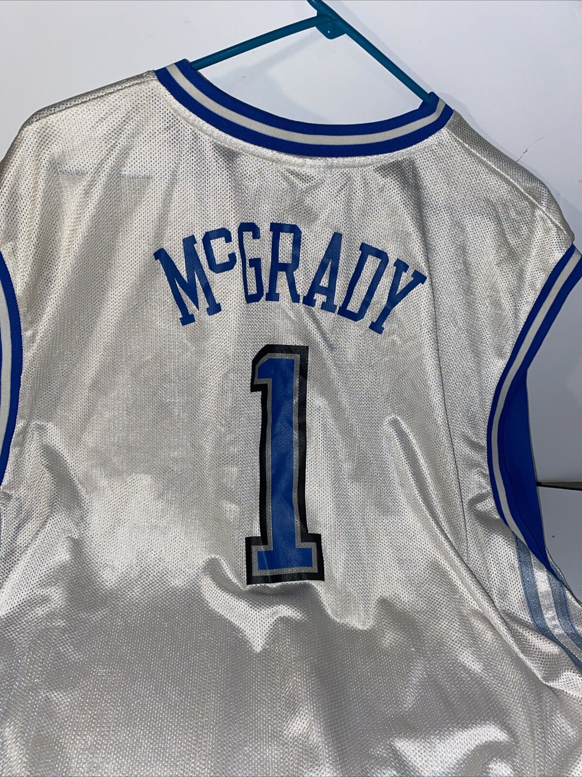 Tracy McGrady XXL Reebok Orlando Magic Vintage NBA Jersey #1 White Throwback  
