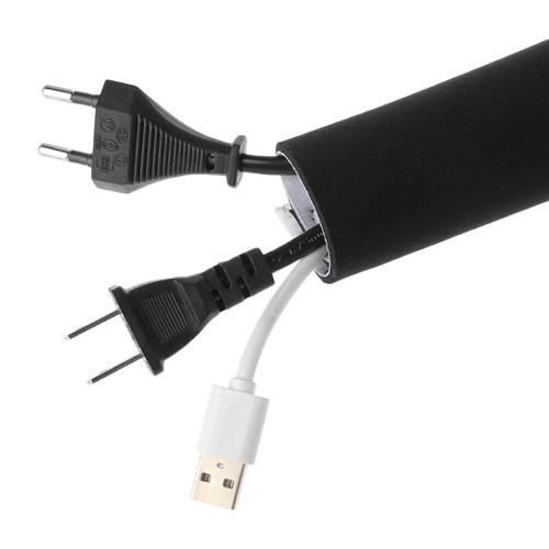 Neoprene Wrap Universal Earphone Speaker TV Line Wire Computer Cord Hider Cover - Picture 6 of 10