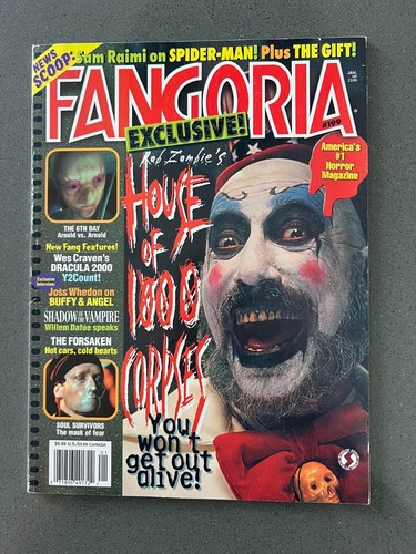 Fangoria Issue 199 January 2001 House of 1000 Corpses - Rob Zombie - Sam Raimi