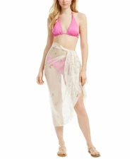 Cejon womens flower  Babies Breath Oversized Wrap coverup scarf Ivory $32