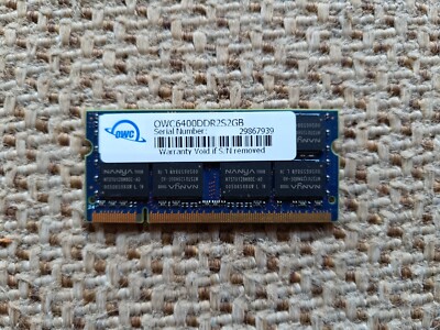 VINTAGE MAC SPECIALIST: OWC 2GB DDR2 800MHz SODIMM