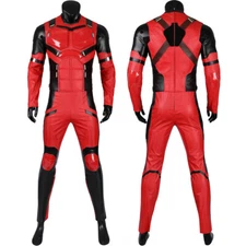 Deadpool 3 Jumpsuit Outfits Young Wade Wilson Red Set Suit Cosplay Costume Party