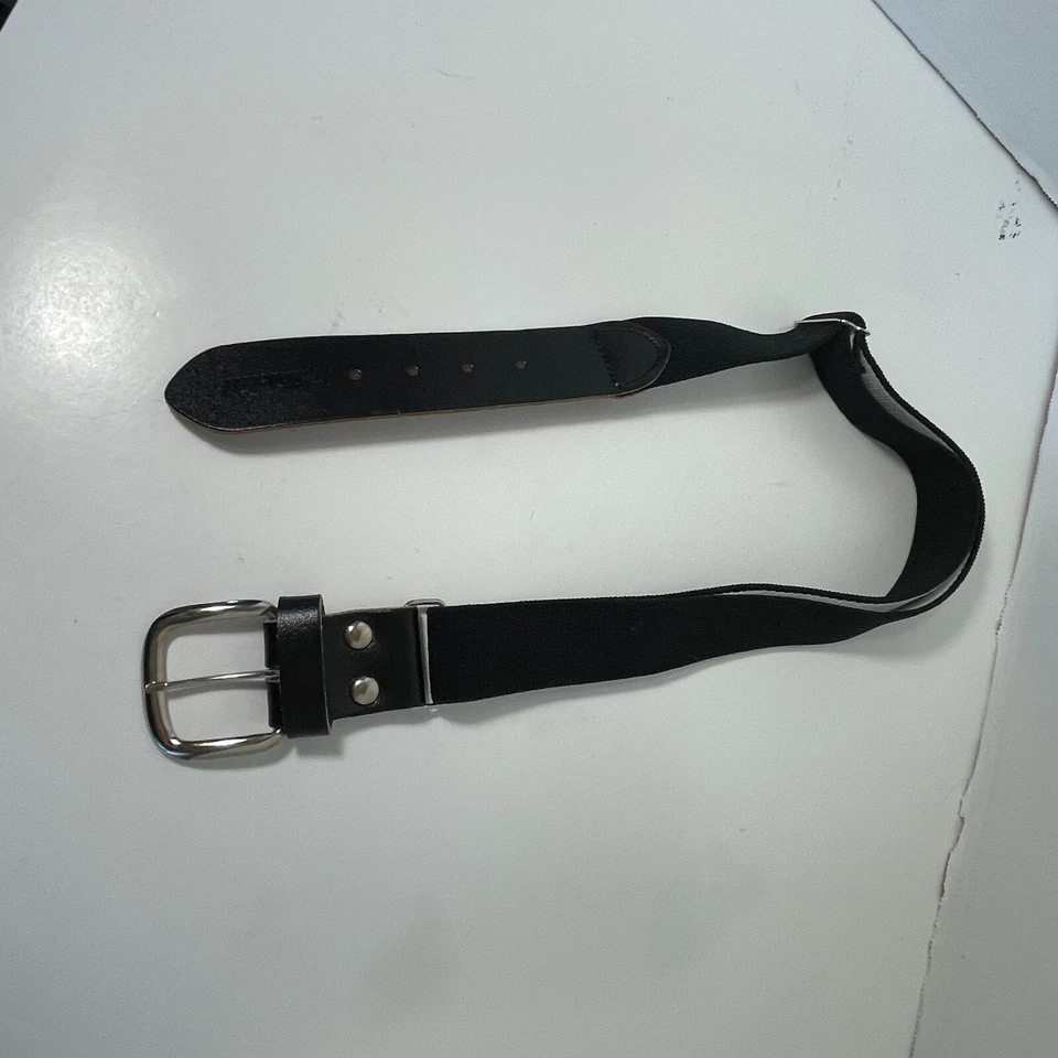 Cinturón Franklin Sports Juvenil de Béisbol y Softbol - Cinturón de Cuero MLB Negro Foto 4 de 4