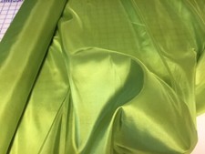 Green polyester taffeta fabric, NEW, 59 wide, 1 yd 30 in long