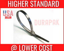 10000 PCS 4" 18 Lbs Black Nylon Cable Wire Zip Tie Indoor Outdoor All Purpose