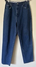 VTG Gitano Blue Medium Wash Elastic Waist Denim Mom Jeans Womens 12 Average