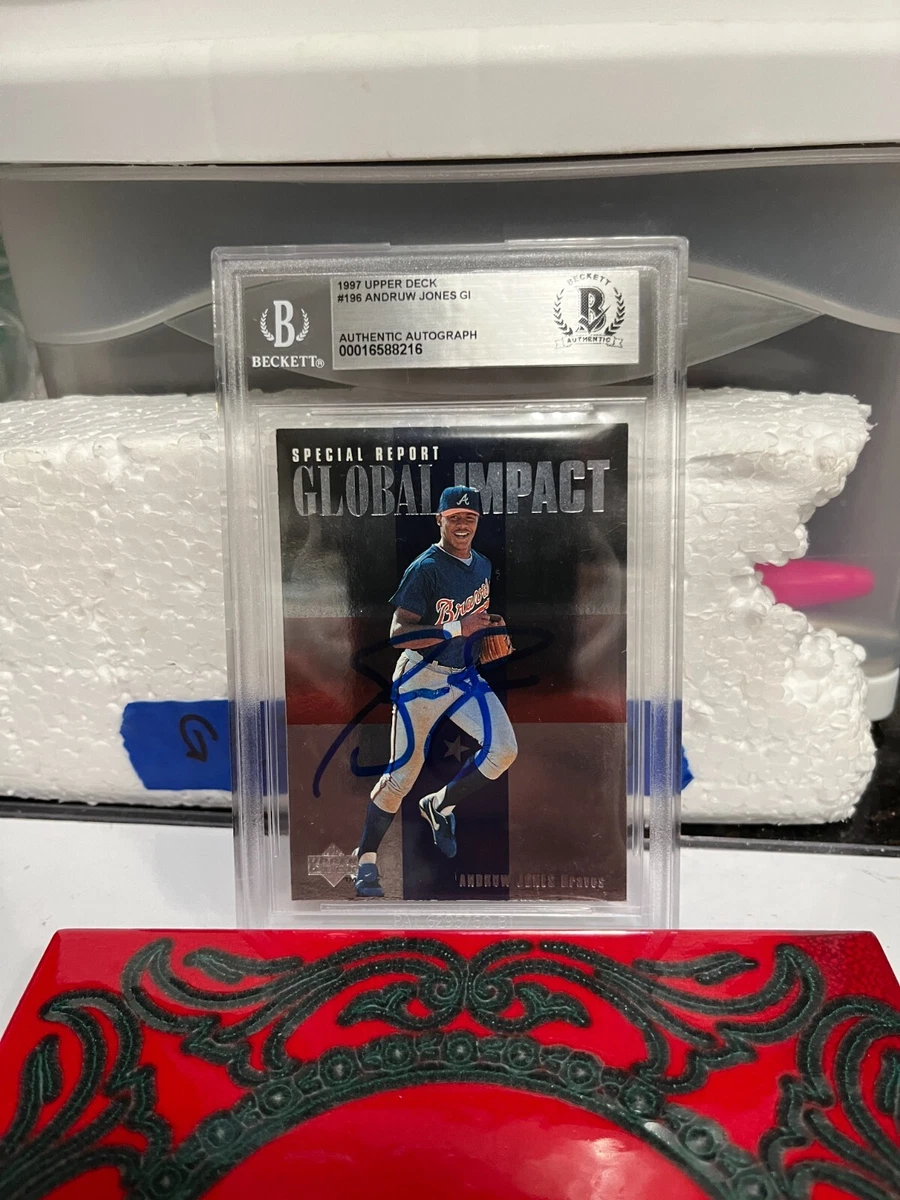 Andruw Jones Baseball Autographed Sports Trading Cards