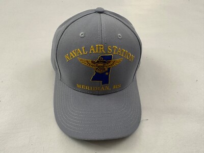 NAVAL AIR STATION MERIDIAN MS ATTT The Corps Light Gray Baseball Cap One Size