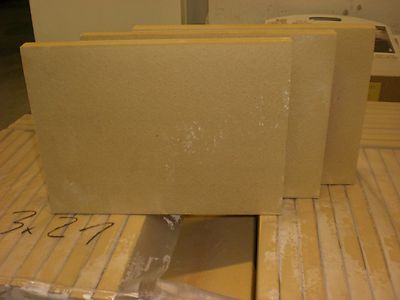 Aktion 3 Stück 400 x 300 x 30 mm echte Schamotteplatten Schamottstein Schamotte 