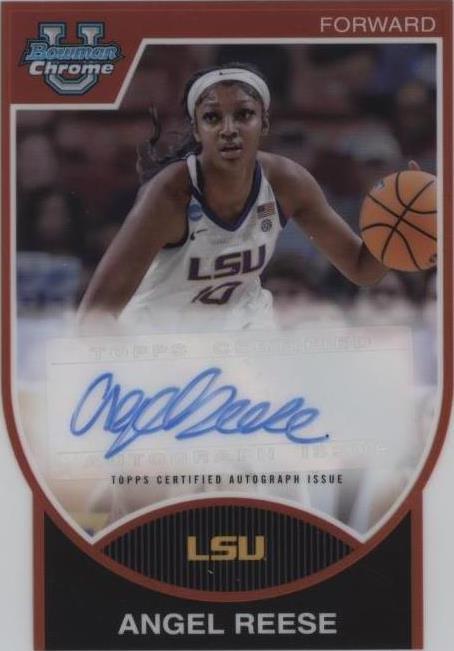 2023-24 Bowman University Chrome - Angel Reese #07BA-AR - 1 of 2