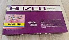 Vintage BUZCO Heller Amiot 143 1:72 Scale Model Original Box, Sealed Bag, Decals