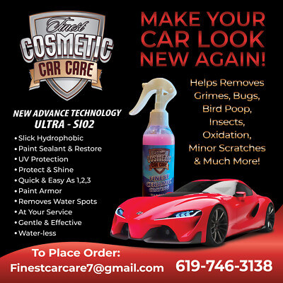 Finest Ceramic Coating Spray   - 3 Bottles  Special Offer