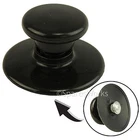 UNIVERSAL Black Round Oval Glass Lid Knob Safety Handle for Rice / Slow Cooker