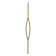 Gold Staircase Spindle - 12mm Square Hollow Bar x 1117.6mm High