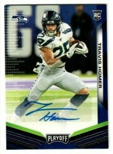 TRAVIS HOMER 2019 Panini Playoff Football RC ROOKIE AUTO #255 SEATTLE SEAHAWKS