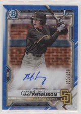 2021 Bowman Draft Chrome Pick Blue Wave Refractor 133/150 Max Ferguson Auto 5i1