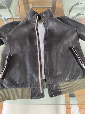 schwarze Herren-Lederjacke von Carol Christian Poell Größe 52