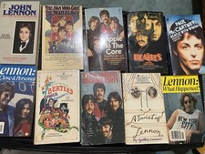 Vintage Bundle of 10 Various Books About The Beatles/John Lennon