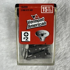 Vermont American 15 Piece Screwdriver Bit Set #2 Phillips