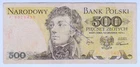 1974 Poland 500 Zlotych 8029439 Paper Banknote Money Currency