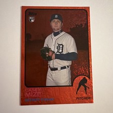 2021 Topps Archives 135 Casey Mize RC Rookie Card Red Hot Foil /99. rookie card picture