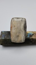 Large Crazy Lace Agate Ring In Sterling Silver Size 9 Handmade