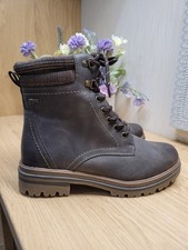 New Pavers Relife R-Tex Water Resistant Lace Up Tartan Cuff Boots Size 6 Wide 