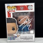 WWE ROCKY MAIVIA ‘The Rock’ AUTOGRAPHED W/PROTECTOR FUNKO POP #120 COA HOLOGRAM