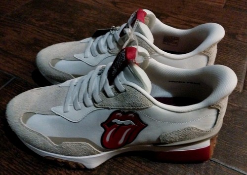 Rolling Stones Sneakers Skechers Shoes Mark Nason X White Red Tan RARE Men's 11