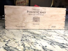 CH. PONTET CANET PAUILLAC REGION WINE CRATE PANEL  2022