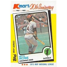 1982 Topps Kmart 20th Anniversary AL & NL MVP's #24 Pete Rose