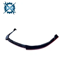 Front Bumper Lip Spoiler For 2021 2022 Toyota Camry SE XSE LE XLE Black W/Red