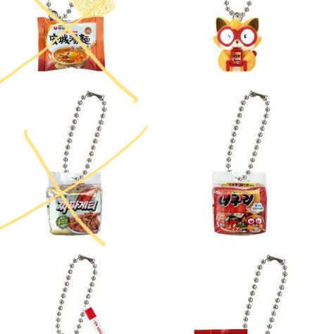 Bandai Nongshim Ramen Miniature Gacha 4 Types Set