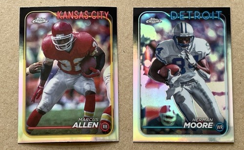 Marcus Allen + Herman Moore 2024 Topps Chrome Refractor Lot - Bild 1 von 6