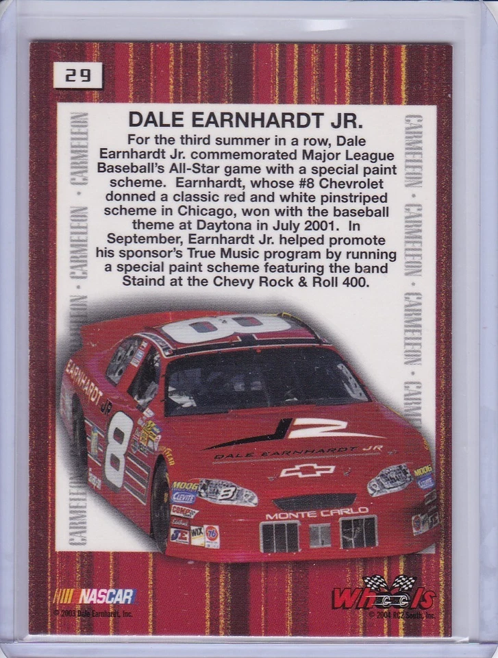 Dale Earnhardt Jr. Highlight 2004 Wheels High Gear card 61 - Image 2 of 2