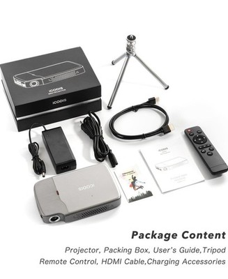 Icodis RD-818 DLP Portable Projector 1080P Pico Portable Mini Projector 120 