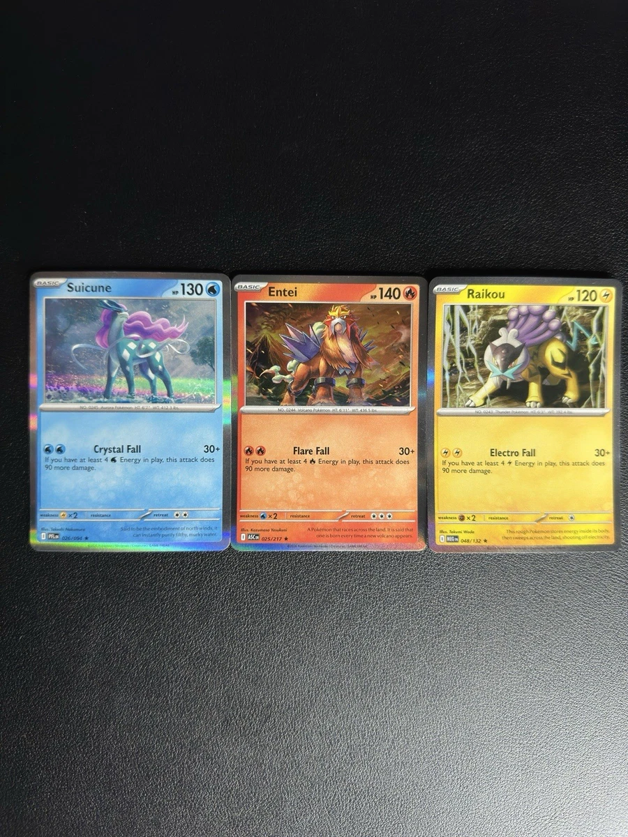 Preços baixos em Cartões colecionáveis individuais Pokémon Entei
