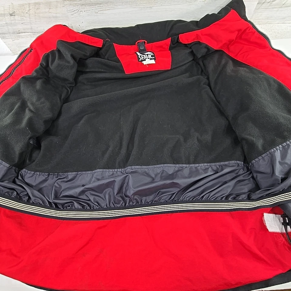 VINTAGE 90'S SERAC RED JACKET MEN'S SZ XL NAGANO OLIMPYC WINTER GAMES 1998 FLAWS - Image 4 of 4