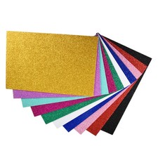 Colorful EVA Glitter Foam Sheets 7.8 x 11.8 Inch 2mm Thickness,1 Set