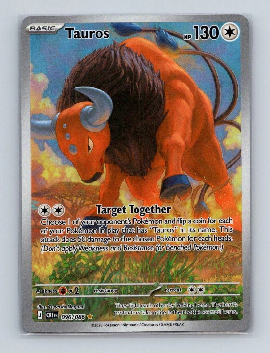 Tauros Pokemon Card for sale